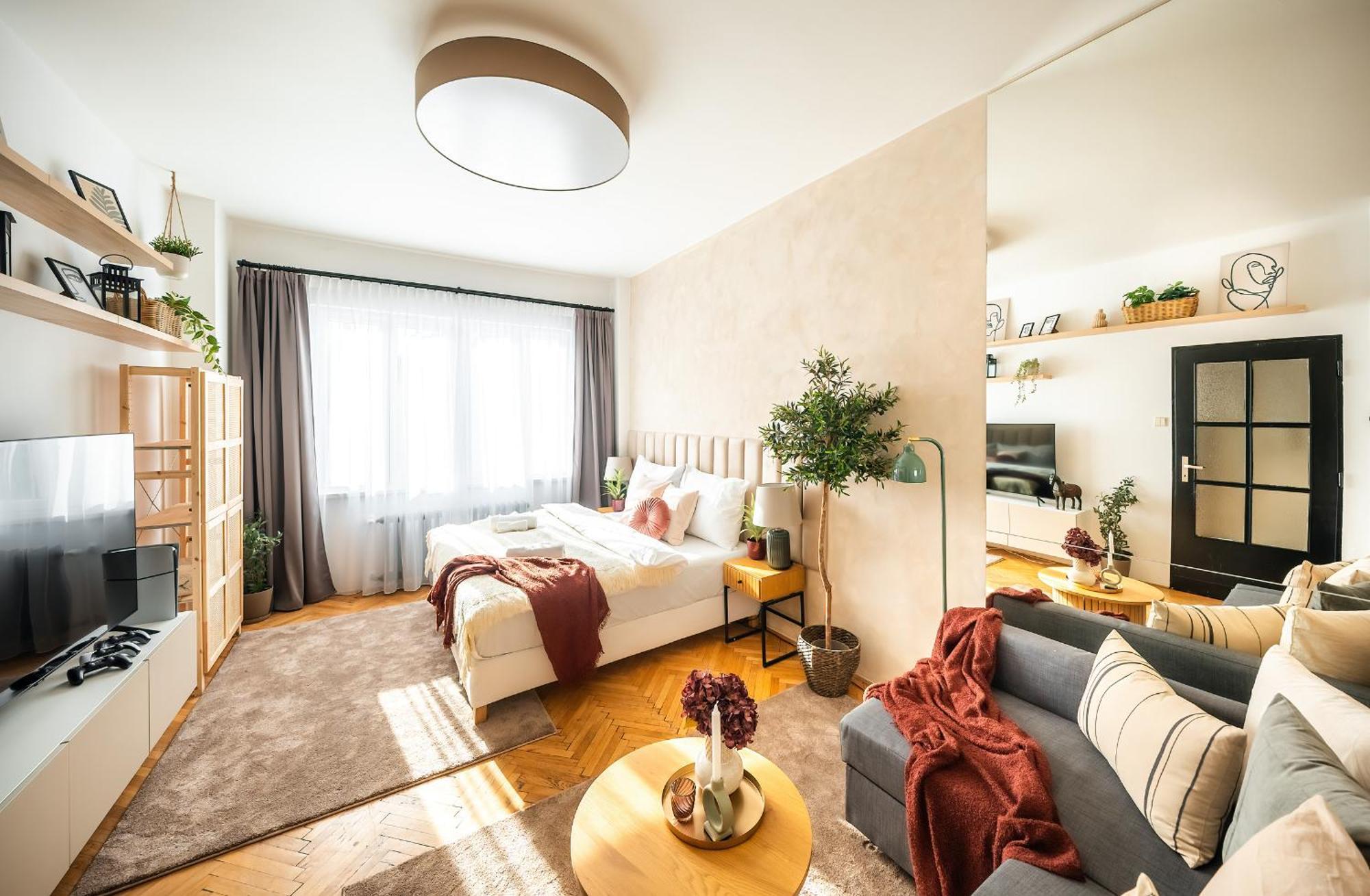2Br 1,5Bath Chic City Suite Near Wenceslas Square Prague Exterior photo