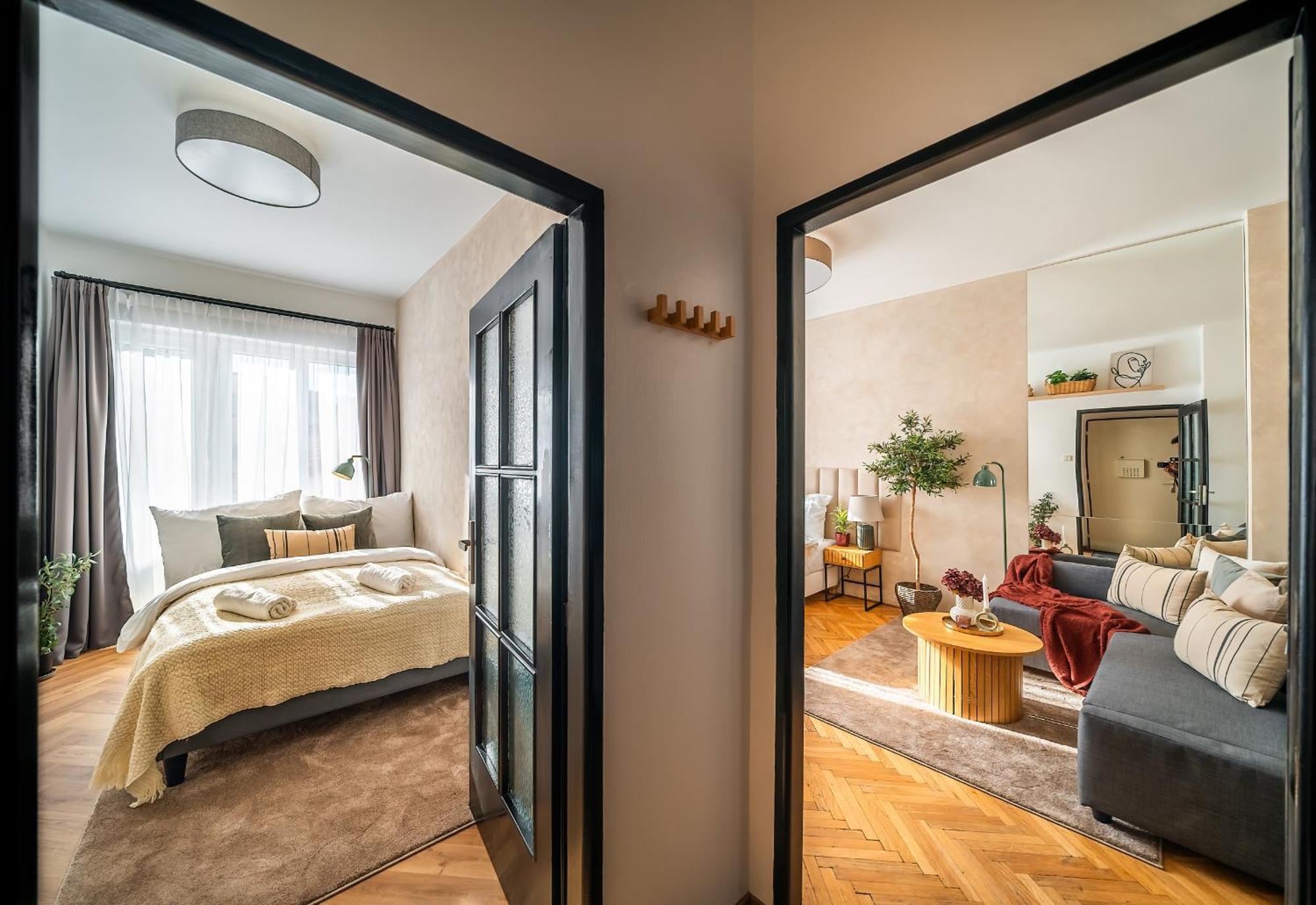 2Br 1,5Bath Chic City Suite Near Wenceslas Square Prague Exterior photo